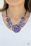Paparazzi Here Kitty Kitty - Purple Necklace - The Jewelry Box Collection 