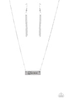 Paparazzi The GLAM-ma - Silver Necklace with Matching Earrings