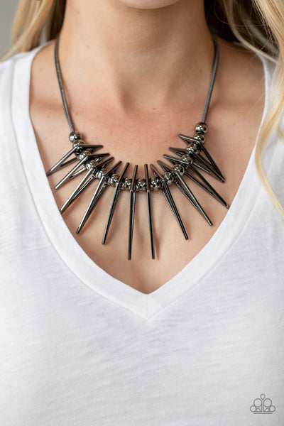 Paparazzi Fully Charged - Black Necklace