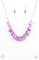 Paparazzi Colorfully Clustered Purple Necklace - The Jewelry Box Collection 