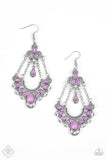 Paparazzi Earring ~ Unique Chic - Purple Earrings - The Jewelry Box Collection 