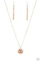 Paparazzi America the Beautiful Gold Necklace - The Jewelry Box Collection 