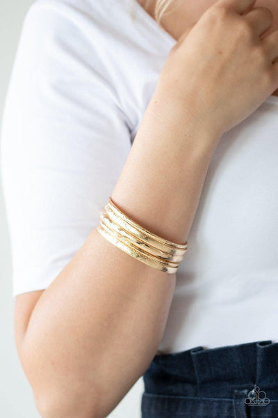 Paparazzi Basic Bauble - Gold Bracelets - The Jewelry Box Collection 