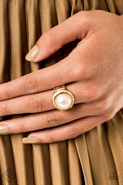 Paparazzi Prim and PROSPER - Gold Ring October 2020 Fashion Fix - The Jewelry Box Collection 