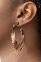 Paparazzi Retro Renaissance - Brown Earrings - The Jewelry Box Collection 