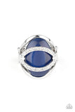 Paparazzi Endless Enchantment: Blue Ring - November 2020 Life Of The Party Exclusive - The Jewelry Box Collection 