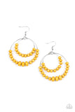 Paparazzi Paradise Party - Yellow Earring - The Jewelry Box Collection 