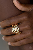 Paparazzi Divinely Deco - Gold Ring - The Jewelry Box Collection 