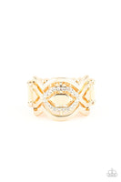 Paparazzi Divinely Deco - Gold Ring - The Jewelry Box Collection 