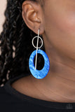 Paparazzi Stellar Stylist - Blue Earrings - The Jewelry Box Collection 