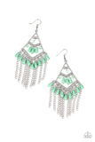 Paparazzi Trending Transcendence Green Earring - The Jewelry Box Collection 