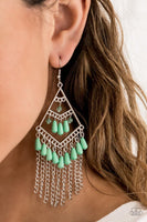 Paparazzi Trending Transcendence Green Earring - The Jewelry Box Collection 