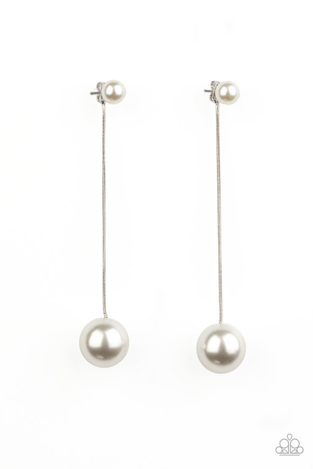 Metro Makeover - Gold Pearl Post Crawler Earring-Pearl-Paparazzi | The  Sassy Sparkle
