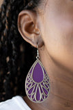 Paparazzi Loud and Proud - Purple Earring - The Jewelry Box Collection 