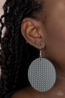 Paparazzi WEAVE Your Mark - Silver earring - The Jewelry Box Collection 