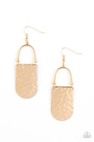 Paparazzi Resort Relic - Gold Earring - The Jewelry Box Collection 