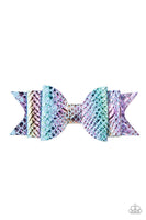 Paparazzi BOW Your Mind - Blue Hair Clip - The Jewelry Box Collection 