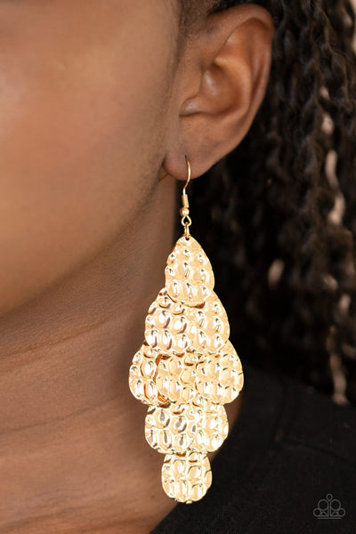 Paparazzi Earrings Instant Incandescence - Gold