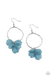 Paparazzi Petals On The Floor - Blue Earrings - The Jewelry Box Collection 