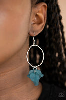 Paparazzi Petals On The Floor - Blue Earrings - The Jewelry Box Collection 
