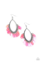Paparazzi Mermaid Magic - Pink Earrings - The Jewelry Box Collection 