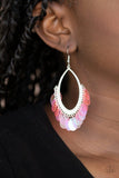 Paparazzi Mermaid Magic - Pink Earrings - The Jewelry Box Collection 