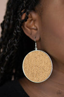 Paparazzi Wonderfully Woven - Brown Earring - The Jewelry Box Collection 