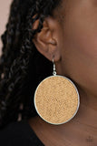 Paparazzi Wonderfully Woven - Brown Earring - The Jewelry Box Collection 