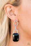 Paparazzi Superstar Status - Black Earring Convention 2020 - The Jewelry Box Collection 