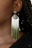 Paparazzi DIP It Up - Green Earring - The Jewelry Box Collection 