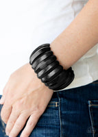 Paparazzi Colorfully Congo - Black Bracelet - The Jewelry Box Collection 