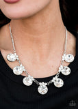 Paparazzi GLOW-Getter Glamour - White Necklace Convention 2020 - The Jewelry Box Collection 