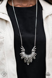 Paparazzi Leave it to LUXE - Silver Necklace October 2020 Fashion Fix - The Jewelry Box Collection 