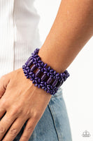 Paparazzi Fiji Flavor - Purple Bracelet - The Jewelry Box Collection 