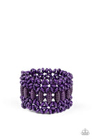 Paparazzi Fiji Flavor - Purple Bracelet - The Jewelry Box Collection 