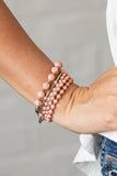 Paparazzi Vibrantly Vintage - Pink Bracelet - The Jewelry Box Collection 