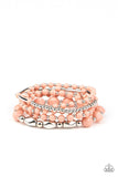 Paparazzi Vibrantly Vintage - Pink Bracelet - The Jewelry Box Collection 
