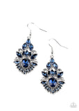 Paparazzi Ice Castle Couture - Blue Earring - The Jewelry Box Collection 