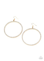 Paparazzi Wide Curves Ahead - Gold Earrings - The Jewelry Box Collection 