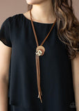Paparazzi Im FELINE Good - Brown Necklace - The Jewelry Box Collection 
