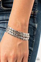 Paparazzi Bracelets Hammered Heirloom - Silver