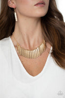 Paparazzi Metallic Muse - Gold Necklace - The Jewelry Box Collection 