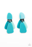 Paparazzi All FAUX One - Blue Acrylic Earring