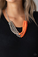 Paparazzi Layer After Layer - Orange Necklace