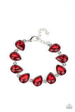 Paparazzi Free Rein Red Bling Bracelet - The Jewelry Box Collection 