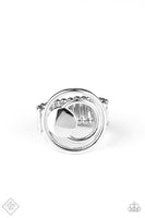 Paparazzi Edgy Eclipse - Silver Ring Fashion Fix October 2020 - The Jewelry Box Collection 