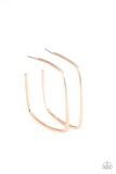 Paparazzi Brazen Beauty - Rose Gold Hoop Earring - The Jewelry Box Collection 