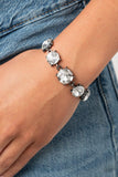 Paparazzi Cant Believe My ICE - Black Bracelet - The Jewelry Box Collection 