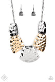 Paparazzi HAUTE Plates Necklace Fashion Fix November 2020 - The Jewelry Box Collection 
