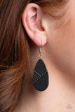 Paparazzi Sequoia Forest - Black Earring - The Jewelry Box Collection 